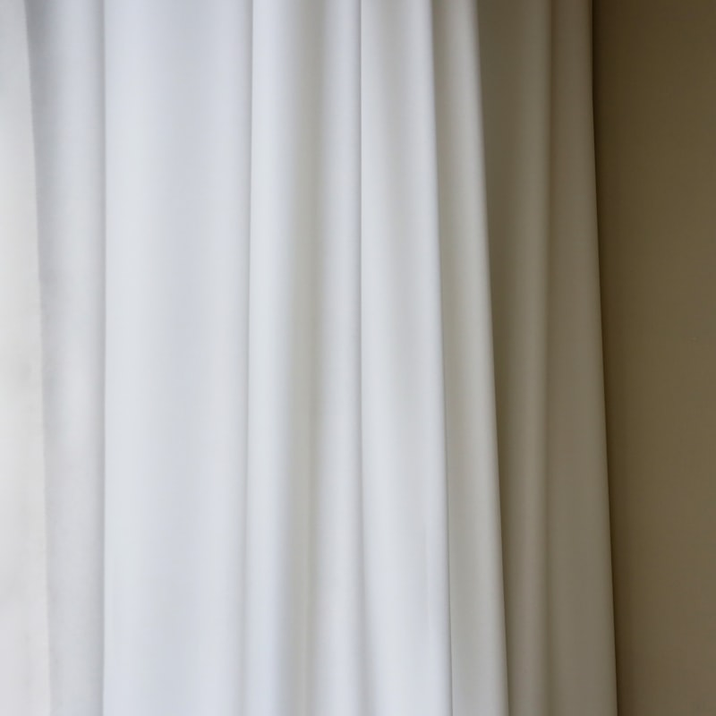 Linen-Blend Shower Curtain